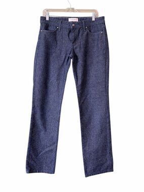 Habitual New York Los Angeles Dark Speckled Chevron Straight Jeans Sz 29